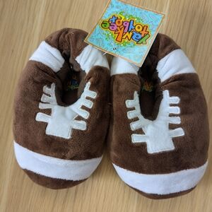 ✨HOST PICK✨NWT Kids Football Plush Mooshy Slippers (Various Sizes Available)
